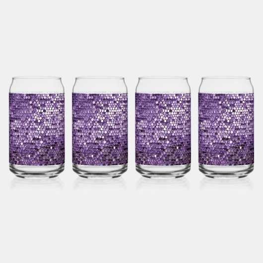 Shine Shine Paarse Ster AI-kunst Blikvorm Glas (Rechts)