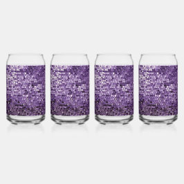 Shine Shine Paarse Ster AI-kunst Blikvorm Glas