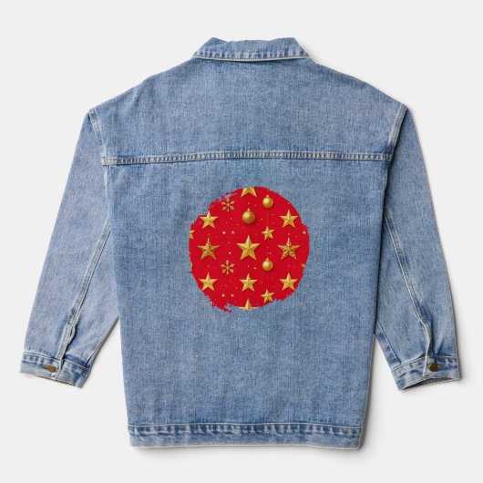 Shine, sterrenkerst denim jacket (Achterkant)