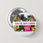 SHiNE Testimony Pin! Ronde Button 5,7 Cm (Voorkant /achterkant)