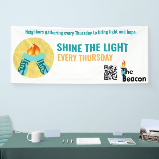 Shine the Light Banner (Beurs)