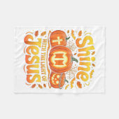 Shine With The Light Of Jesus Christian Halloween  Fleece Deken (Voorkant (Horizontaal))