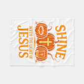 Shine With The Light Of Jesus Christian Halloween  Fleece Deken (Voorkant (Horizontaal))