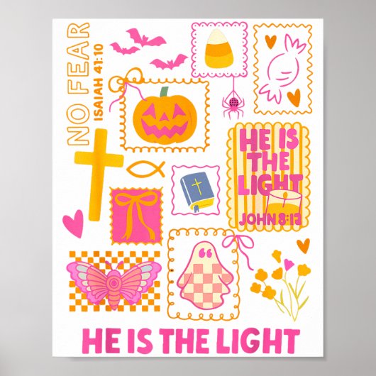 Shine With The Light Of Jesus Christian Halloween Poster (Voorkant)