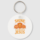 Shine With The Light Of Jesus Christian Halloween  Sleutelhanger (Voorkant)