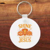 Shine With The Light Of Jesus Christian Halloween  Sleutelhanger (Voorkant)
