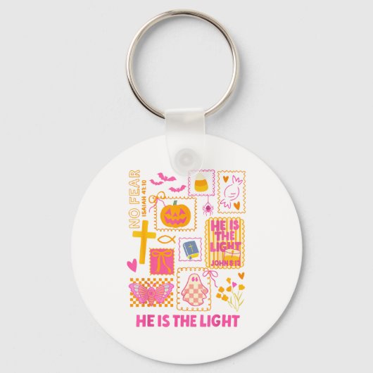 Shine With The Light Of Jesus Christian Halloween  Sleutelhanger (Voorkant)