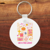 Shine With The Light Of Jesus Christian Halloween  Sleutelhanger (Voorkant)
