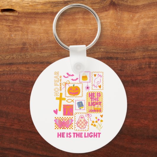Shine With The Light Of Jesus Christian Halloween  Sleutelhanger (Voorkant)