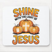 Shine With The Light Of Jesus Halloween Christian  Muismat (Voorkant)