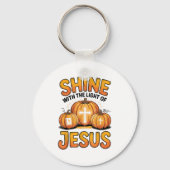 Shine With The Light Of Jesus Halloween Christian  Sleutelhanger (Voorkant)