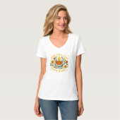 Shine Your Light Happy Diwali Dames V-hals T-shirt (Voorkant volledig)