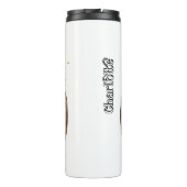 Shine zijn licht pompoen grafiek thermosbeker (Achterkant)