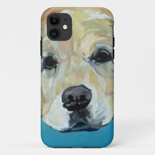 Shiner de Golden Retriever iPhone Hoes (Achterkant)