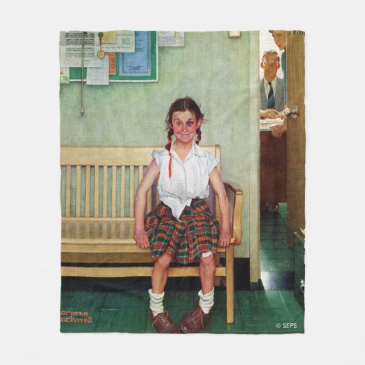 Shiner of Buiten de Kantoor van Opdrachtgever Fleece Deken (Voorkant)