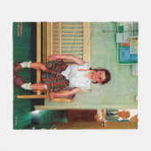 Shiner of Buiten de Kantoor van Opdrachtgever Fleece Deken (Voorkant (Horizontaal))