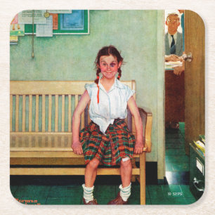 Shiner of Buiten de Kantoor van Opdrachtgever Kartonnen Onderzetters