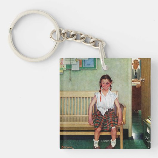 Shiner of Buiten de Kantoor van Opdrachtgever Sleutelhanger (Voorkant)