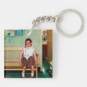 Shiner of Buiten de Kantoor van Opdrachtgever Sleutelhanger (Achterkant)