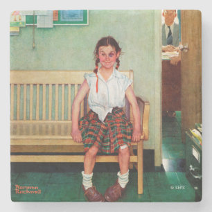 Shiner of Buiten de Kantoor van Opdrachtgever Stenen Onderzetter