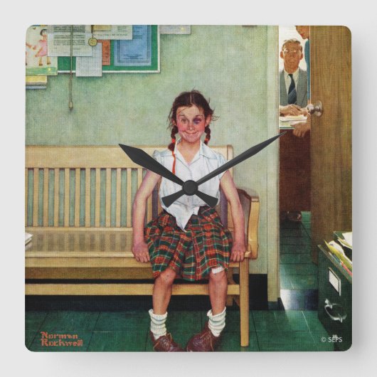 Shiner of Buiten de Kantoor van Opdrachtgever Vierkante Klok (Voorkant)