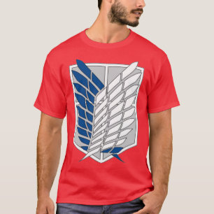 Shingeki no kyojin Vleugels van Vrijheid Redbubble T-shirt