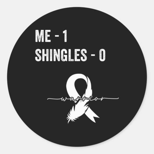 Shingles Survivor Shingles Awareness Support Recov Ronde Sticker (Voorkant)