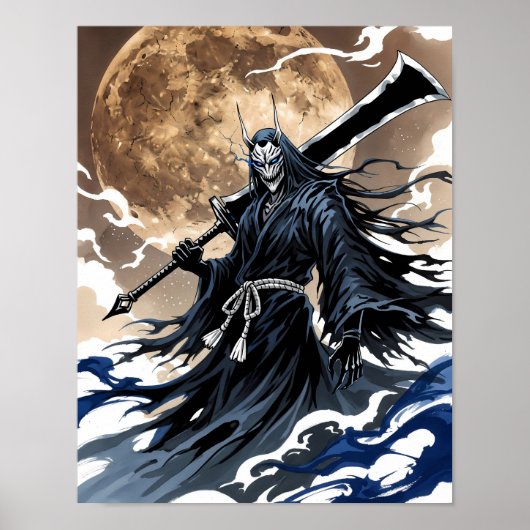 Shinigami Sumi-e Art Poster (Voorkant)