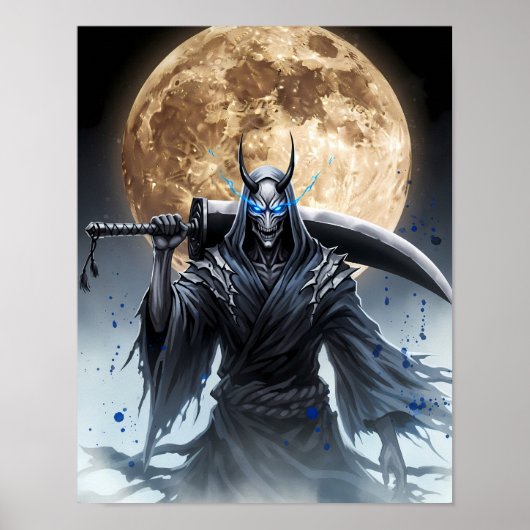 Shinigami Sumi-e Art Poster (Voorkant)