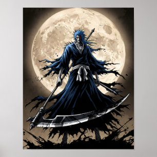 Shinigami Sumi-e Art Poster