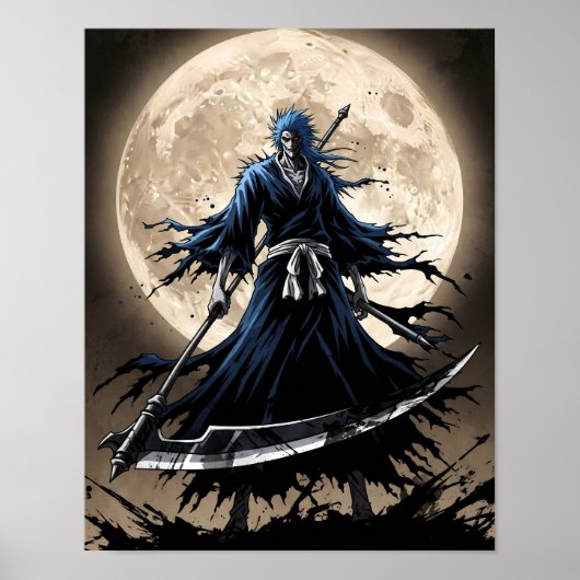 Shinigami Sumi-e Art Poster (Voorkant)