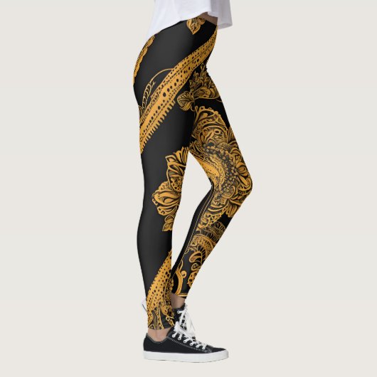 Shining Bee AI art Leggings (Rechts)