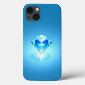 Shining Blue Diamond Mobile Case-Mate iPhone Case (Achterkant)