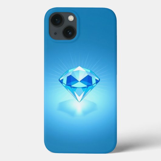 Shining Blue Diamond Mobile Case-Mate iPhone Case (Achterkant)