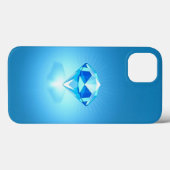 Shining Blue Diamond Mobile Case-Mate iPhone Case (Achterkant (horizontaal))