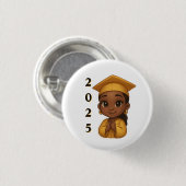 Shining Bright 2025 Afstuderen Ronde Button 3,2 Cm (Voorkant /achterkant)