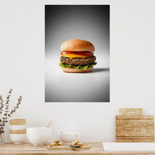 Shining Cheeseburger Poster (Keuken)