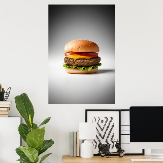Shining Cheeseburger Poster (Thuiskantoor)