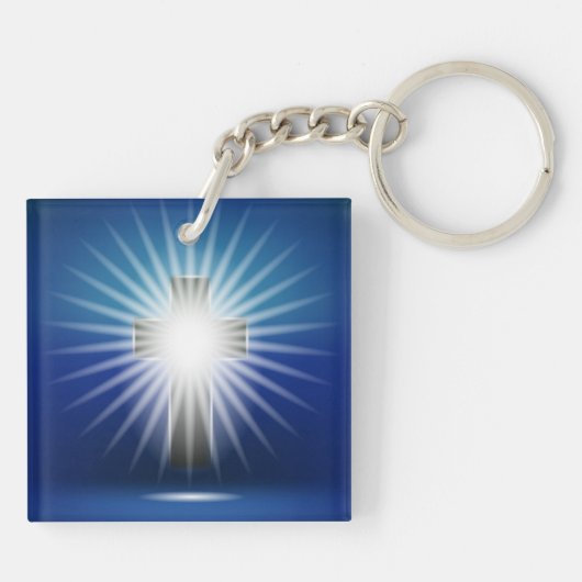 Shining Cross Sleutelhanger (Achterkant)