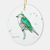 Shining Cuckoo Keramisch Ornament (Links)