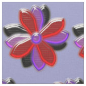 Shining Daisy Flower Floral Patterned Craft Fabric Stof (Close Up)