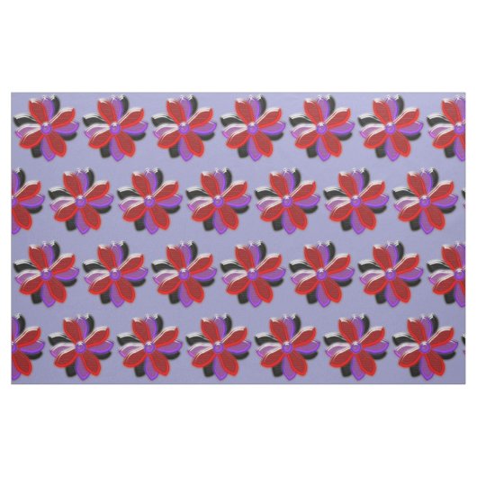 Shining Daisy Flower Floral Patterned Craft Fabric Stof (Fat Quarter)