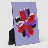 Shining Daisy Flower Plaque Fotoplaat (Zijkant)