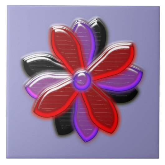 Shining Daisy Flower Tile Tegeltje (Voorkant)