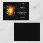 Shining Dove na begrafenis bedankkaarten Notitiekaartje (Voorkant / Achterkant)