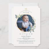 Shining Glory Foto Religieuze Uitnodiging (Voorkant)