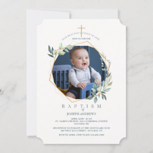 Shining Glory Foto Religieuze Uitnodiging