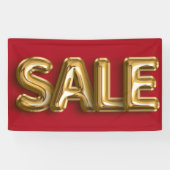 Shining Gold SALE Ballon Store Promotie Spandoek (Horizontaal)