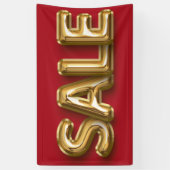 Shining Gold SALE Ballon Store Promotie Spandoek (Verticaal)