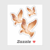 Shining Golden Doves Sticker (Vel)